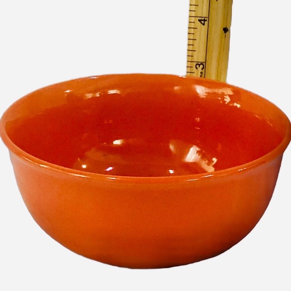Royal Norfolk Cereal Salad Soup 6” Bowl Orange Stoneware Dish - Picture 3 of 5